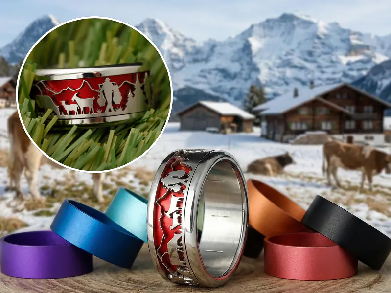 Alpaufzug mood Ring
